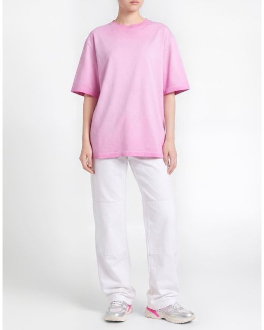 MSGM Pink T-Shirt Cotton