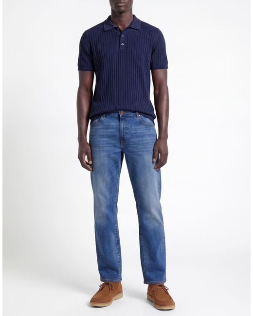Gas Blue Jeans Cotton, Elastane for men