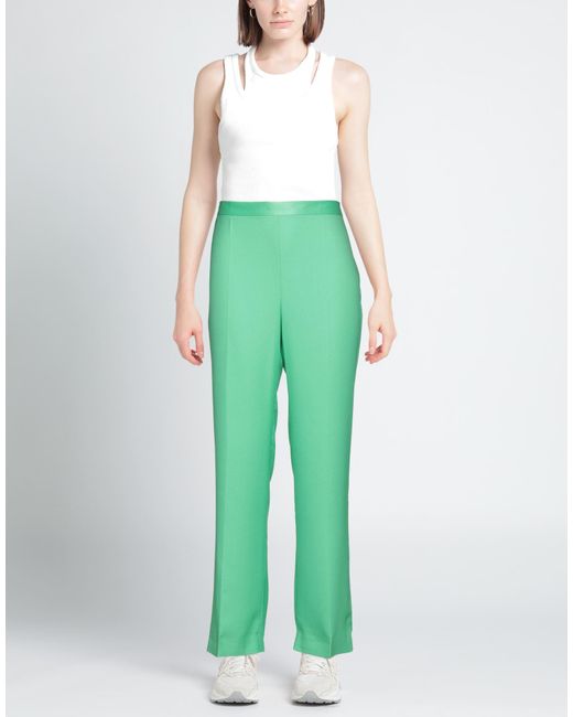 Diana Gallesi Green Pants Polyester