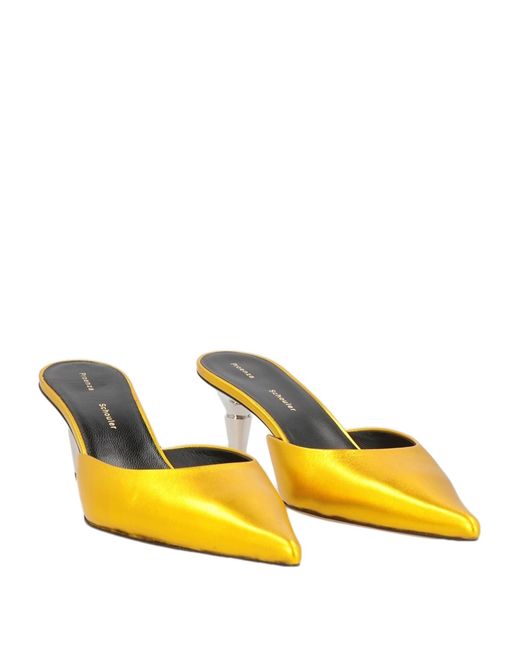 Proenza Schouler Mules Clogs in Yellow Lyst UK