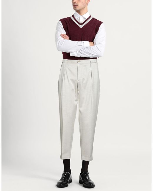 Briglia 1949 White Pants Wool, Virgin Wool for men