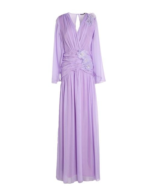 Camilla Purple Lilac Maxi Dress Polyester