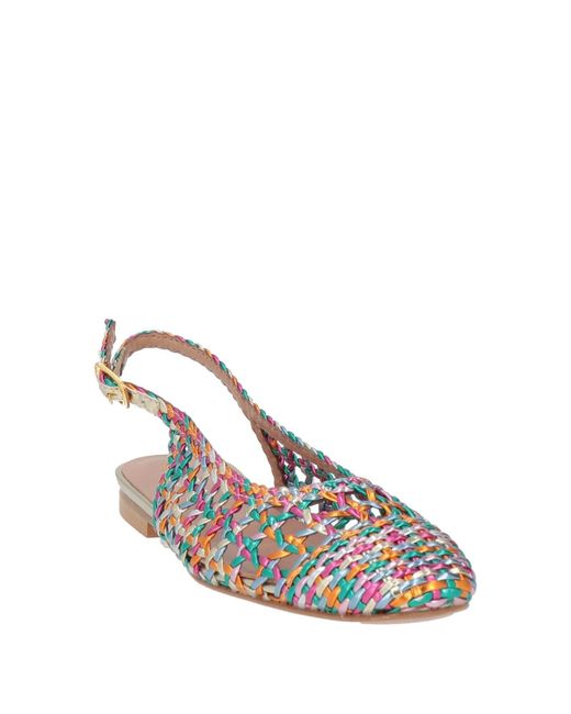 Baldinini White Ballet Flats Leather
