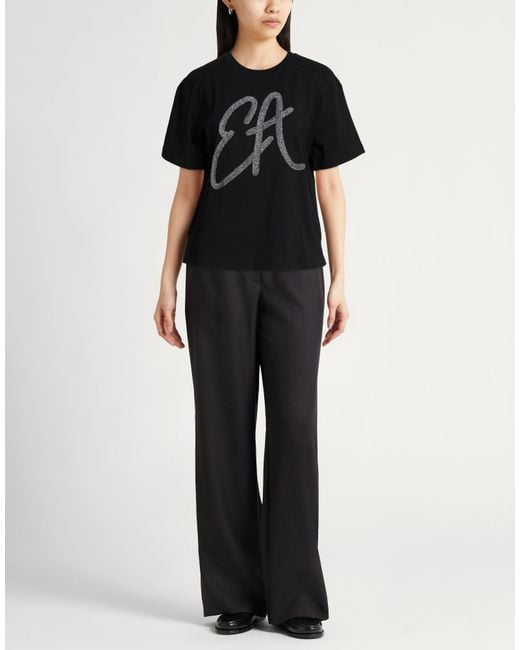 Emporio Armani Black T-Shirt Cotton