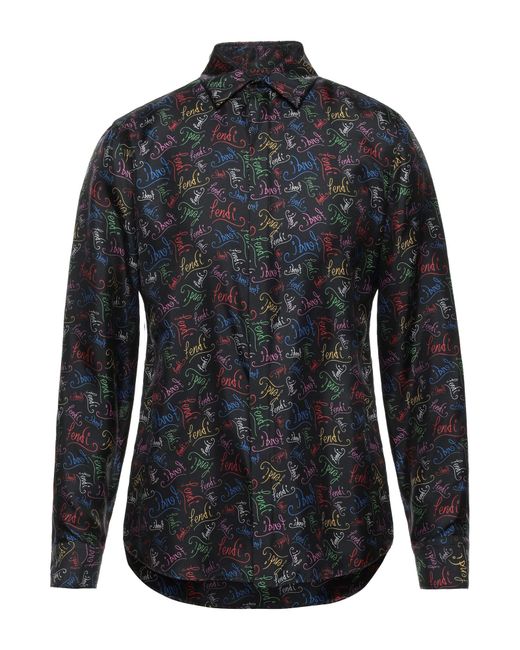 Fendi Shirt in Black for Men | Lyst