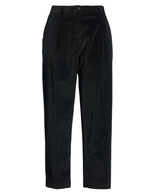 White Sand Black Pants Cotton, Modal, Elastane