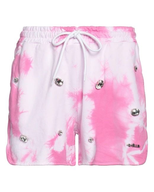 Gaelle Paris Pink Shorts & Bermuda Shorts Cotton