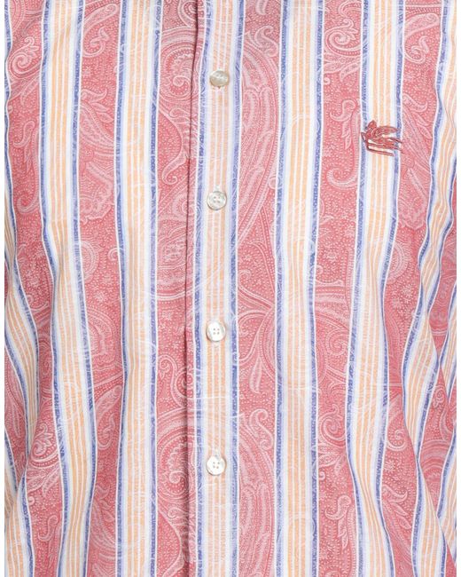 Etro Pink Shirt Cotton for men