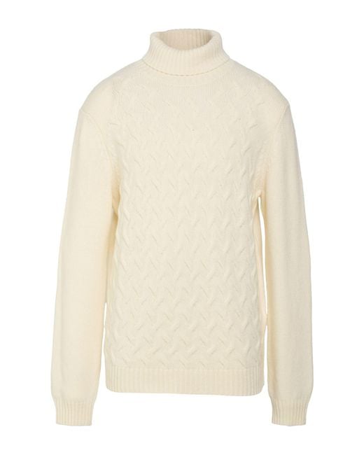 SEVENTY VENEZIA White Turtleneck Wool, Polyamide for men