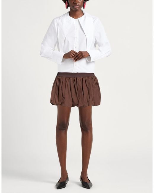 Ottod'Ame Brown Mini Skirt