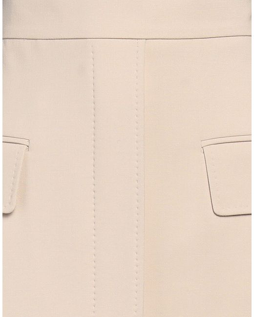 Max Mara Natural Mini Skirt Virgin Wool, Elastane