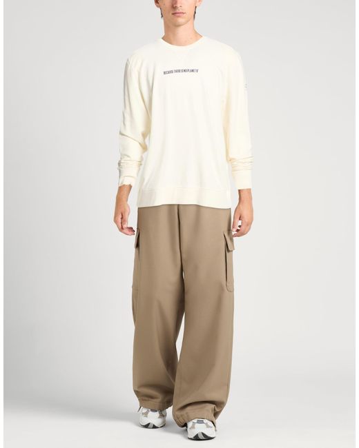 Ecoalf White Sweatshirt Organic Cotton, Recycled Cotton for men