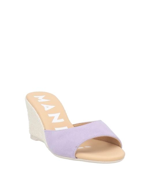 Manebí Pink Lilac Espadrilles Leather