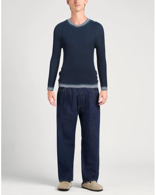 Alpha Studio Blue Sweater Cotton for men