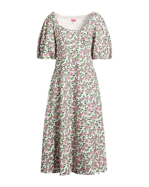 KENZO White Midi Dress