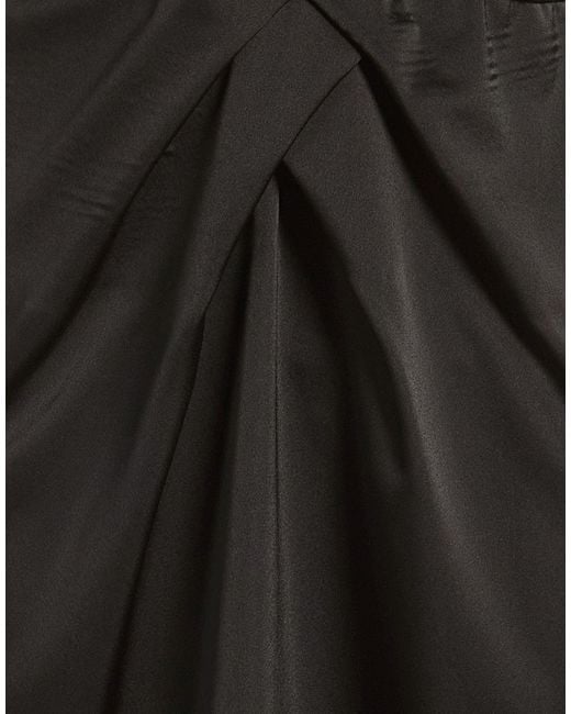 Kontatto Black Mini Dress Polyester, Elastane