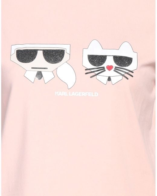 Karl Lagerfeld Pink T-shirts