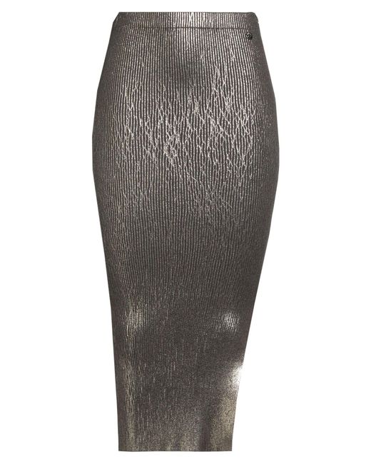 Blugirl Blumarine Gray Midi Skirt