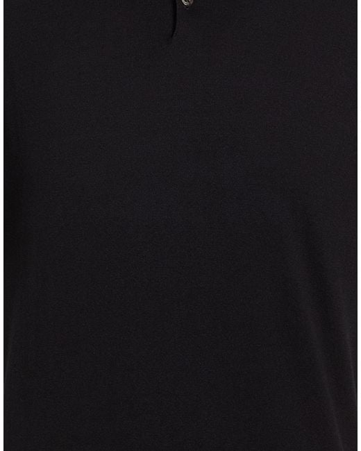 Alpha Studio Black Polo Shirts for men