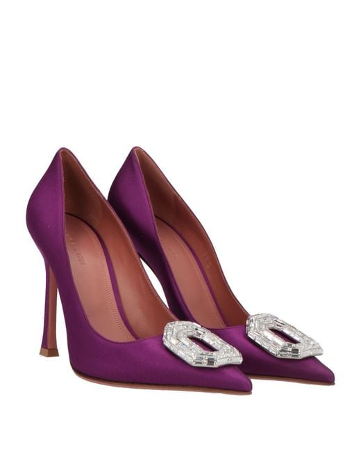 AMINA MUADDI Purple Pumps