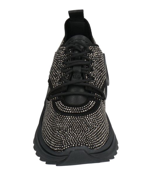 Ferragamo Black Sneakers Polyester, Elastane, Lycra, Calfskin