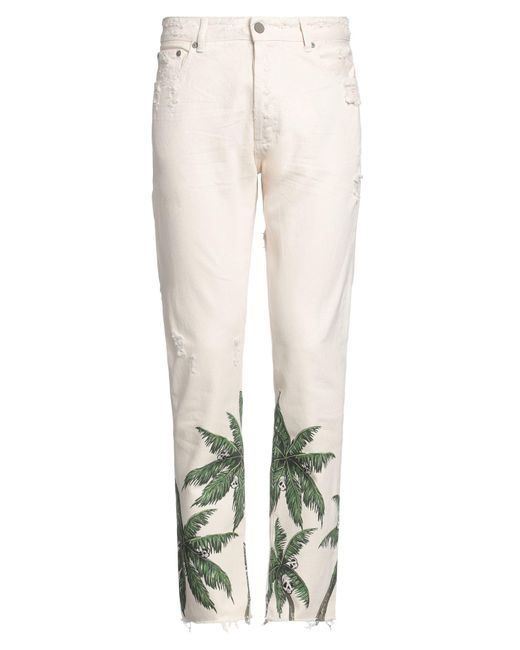 Palm Angels White Trouser for men