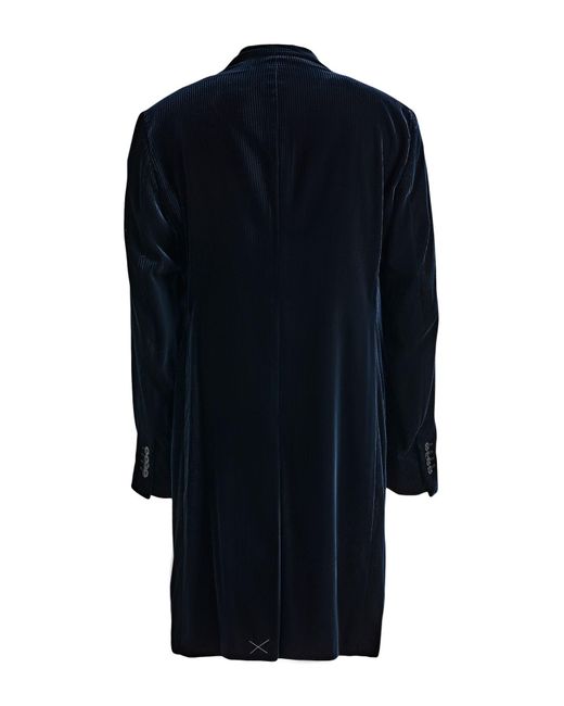 Giorgio Armani Blue Overcoat & Trench Coat for men