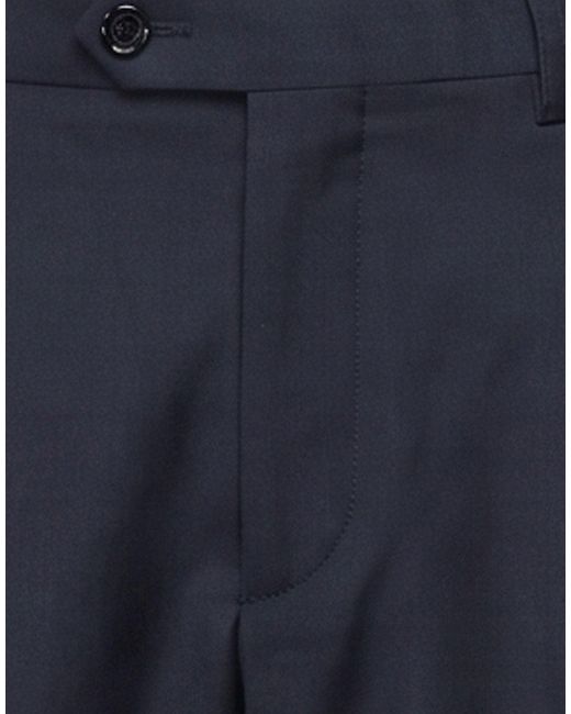 BE ABLE Blue Pants Virgin Wool, Polyester, Elastane for men