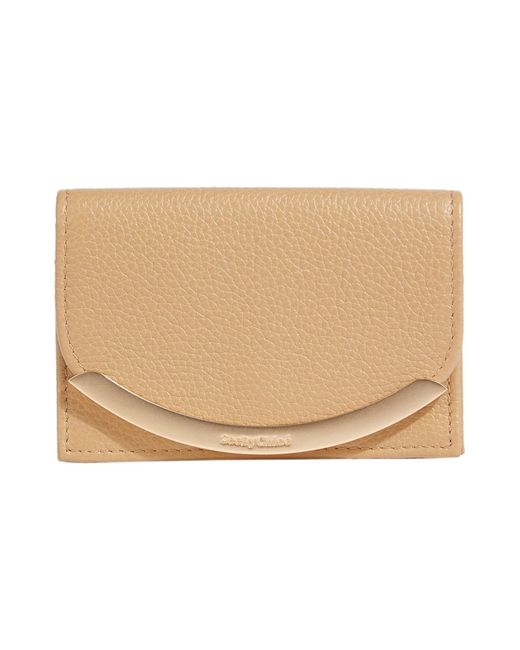 See By Chloé Natural Sand Document Holder Soft Leather