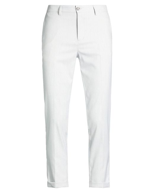 OVER/D White Light Pants Polyester, Viscose, Elastane for men