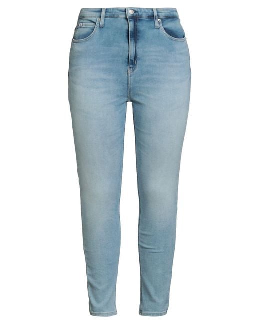 Calvin Klein Blue Jeans Cotton, Polyester, Elastane