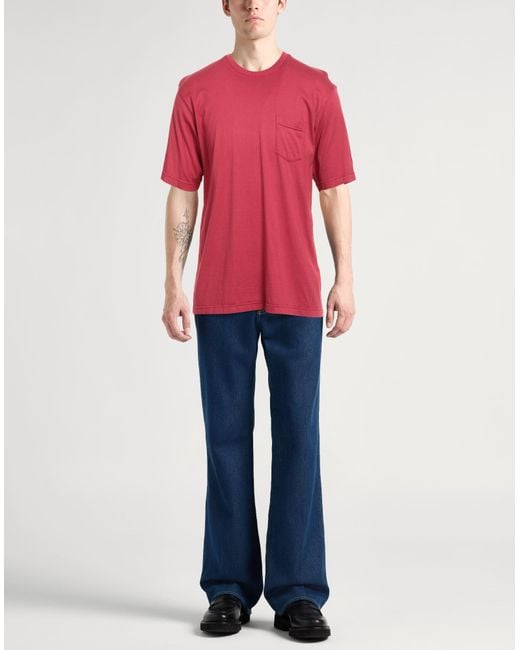 Fedeli Red T-Shirts for men