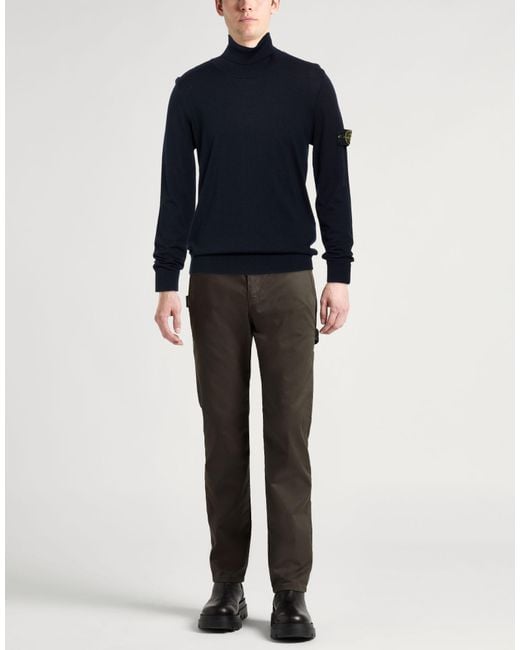 Stone Island Blue Turtleneck for men