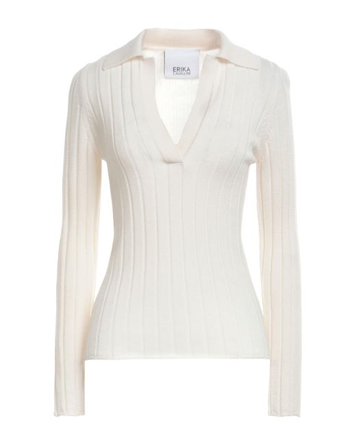 Erika Cavallini Semi Couture White Sweater