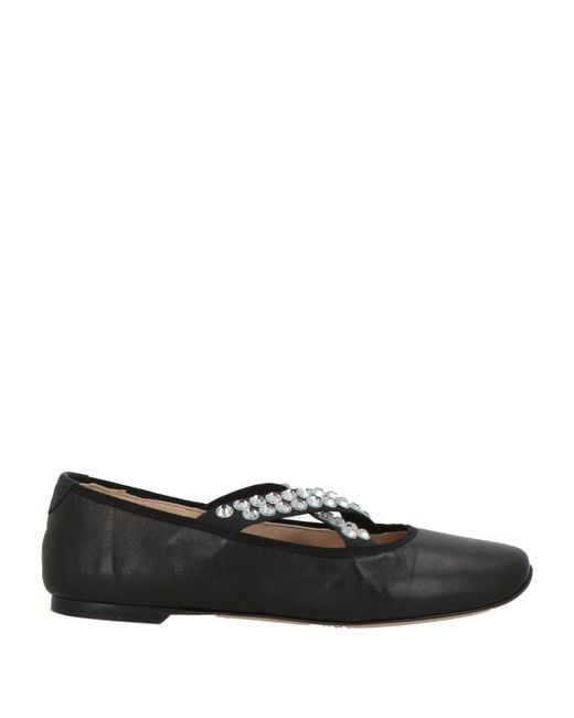 Casadei Black Ballet Flats