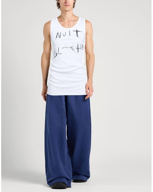 Ann Demeulemeester White Tank Top Cotton for men