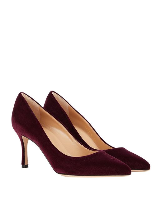 Sergio Rossi Purple Pumps Textile Fibers