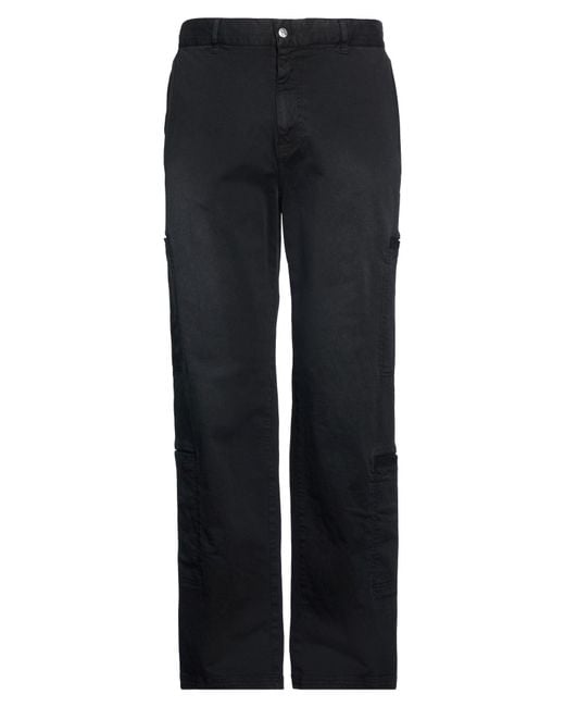 Represent Blue Pants Cotton, Elastane for men