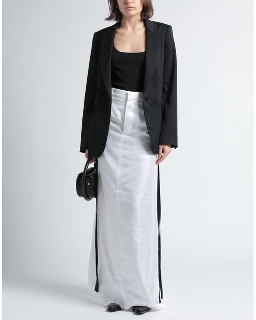 Gonna Lunga di Ann Demeulemeester in White
