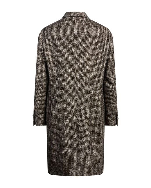 Lardini Gray Coat Wool, Acrylic, Polyester, Nylon for men