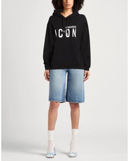 DSquared² Black Sweatshirt Cotton