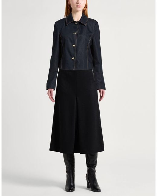 Kocca Blue Denim Outerwear Polyester, Cotton, Elastane