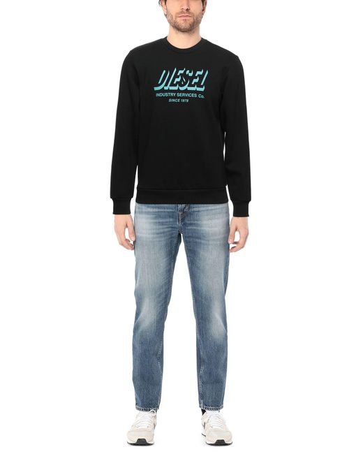 DIESEL Black Sweatshirt for men