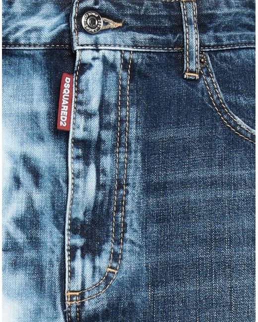 DSquared² Blue Denim Skirt Cotton, Calfskin