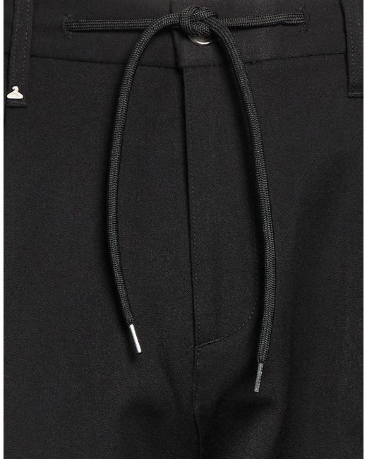 Berna Black Pants Polyester, Viscose, Elastane for men