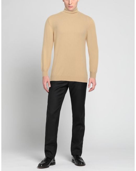 Fedeli Natural Turtleneck Cashmere for men
