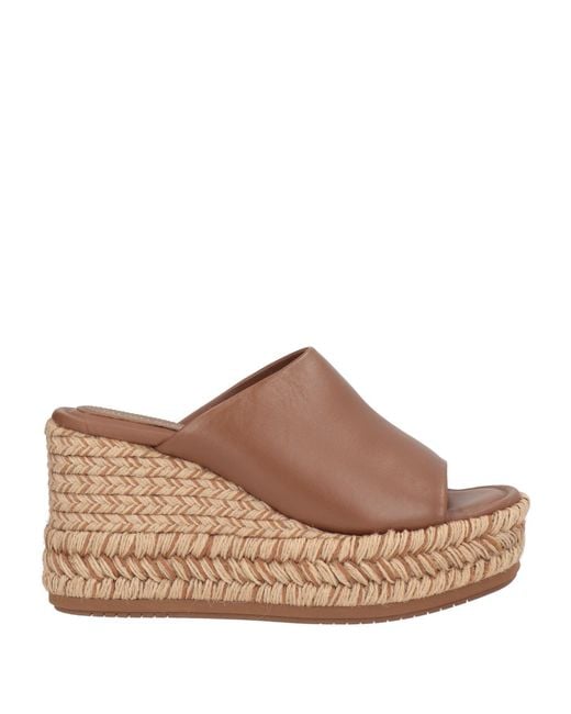 Paloma Barceló Brown Alide Espadrilles Leather