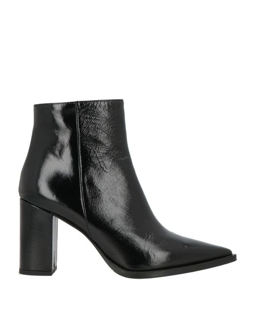 Albano Black Ankle Boots Leather