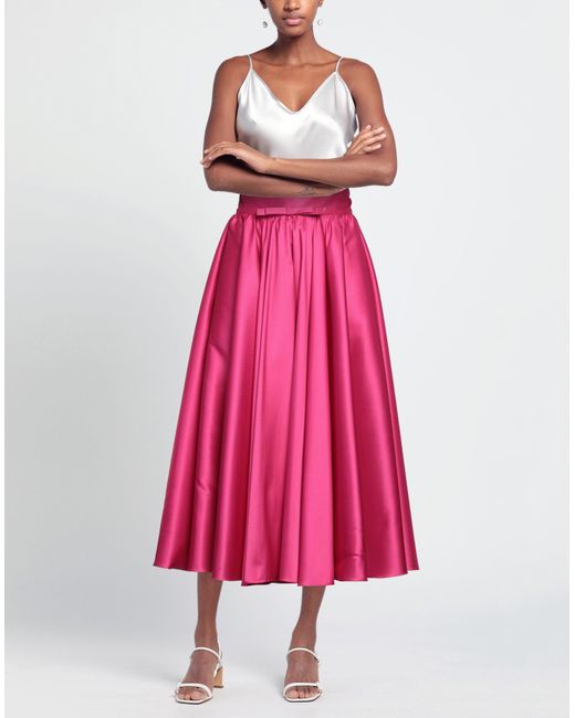 Blanca Vita Pink Midi Skirt