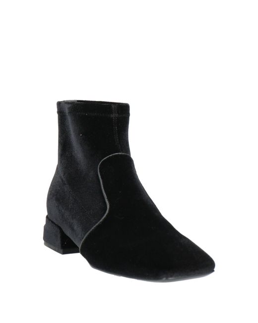 Jeannot Black Ankle Boots Textile Fibers, Synthetisches Material